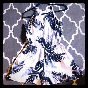 White print Romper